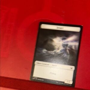 Magic: The Gathering Spirit Token Card - Black and White